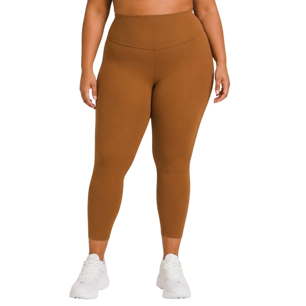 Lululemon Align High-Rise Crop Copper Brown Nulu Yoga Leggings Plus SIZE 18